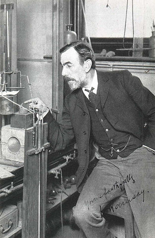 Sir William Ramsay at work